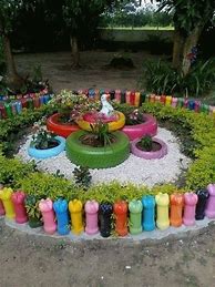 Image result for Homemade Garden Art