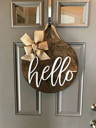 Image result for wood doors wreaths hangers