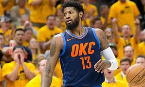 Image result for Paul George Thunder Jersey