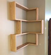 Image result for Corner Wood Shelf for Desk