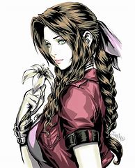 Image result for Aerith FF7 Anime Art