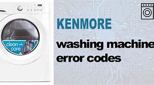 Image result for Kenmore Elite Error Code