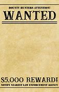 Image result for Wanted Text