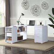 Image result for Small Desk with Shelves