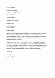 Image result for Nurse Resignation Letter