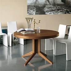 Modern Contemporary Modern Round Extendable Dining Table / Miniforms
