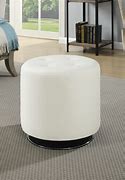 Image result for Upholstered Round Ottoman