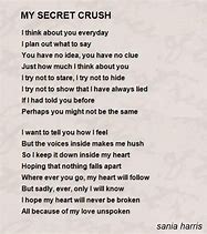 Image result for Secret Crush Poems for Him