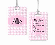 Image result for Personalized Bag Tags By Bright Star Kids