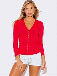 Image result for Red Cardigan