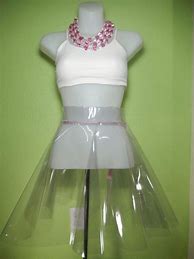 Image result for Clear Plastic Skater Skirt