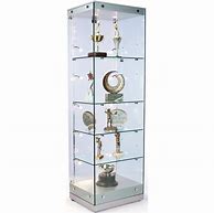 Image result for Slim Modern Curio Glass Cabinet