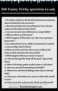 Image result for Funny Tricky Questions and Answers