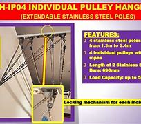 Image result for Ceiling Mounted Clothes Hanger