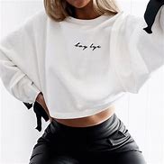 Image result for Long Sleeve Crop Tee