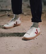 Image result for Veja White and Grey Trainers