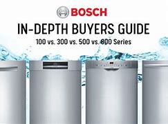Image result for Bosch Dishwasher Comparison Chart