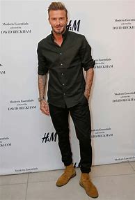 Image result for David Beckham Black Shirt