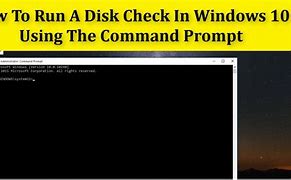 Image result for Run Check Disk Command