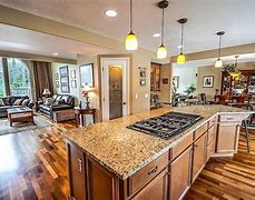 Image result for Grey Kitchen Cabinets with Black Stainless Appliances