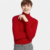 Image result for Men's Red Turtleneck Sweater