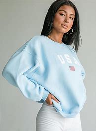 Image result for women's blue sweatshirt