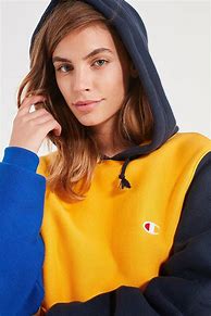 Image result for Colorblock Hoodie Blue