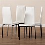 Image result for White Dining Chairs Set of 4