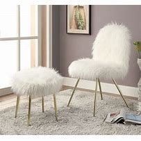 Image result for Fur Accent Chair