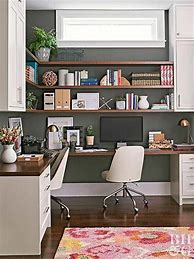 Image result for DIY Double Desk Home Office
