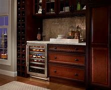 Image result for Kitchen Cabinets with Wine Cooler