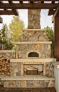 Image result for Outdoor Stone Fireplace with Pizza Oven