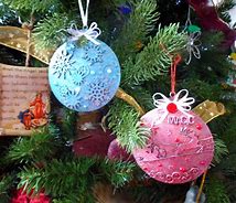 Image result for metal christmas ornaments