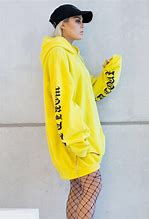 Image result for Girls Yellow Hoodie Sweatshirt