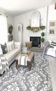 Image result for Farmhouse Country Style Living Room Rugs