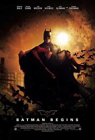 Image result for Batman Begins Official Moviie Poster