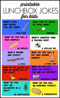 Image result for Lunch Box Jokes Printable