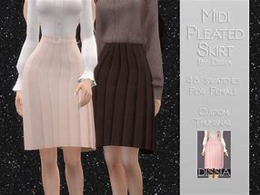 Image result for Sims 4 Pleated Skirt CC