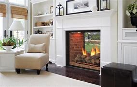 Image result for Indoor Outdoor Fireplace
