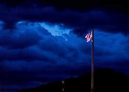 Image result for American Flag at Night