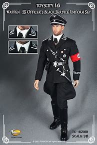 Image result for SS Officer Black Uniform