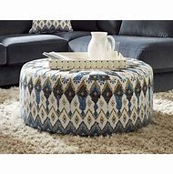 Image result for Large Round Fabric Ottoman