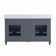 Image result for Allen   Roth Brookview 60-In Slate Blue Undermount Double Sink Bathroom Vanity With Carrara Engineered Marble Top | 1789VA-60-310