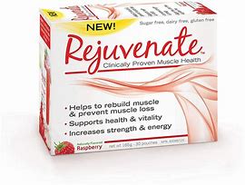 Image result for Rejuvenate, Clinically Proven Muscle Health, Raspberry, 30 Pouches, 0.19 Oz (5.5 G) Each