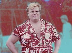 Image result for Chris Farley with a Ponytail