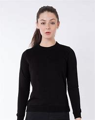Image result for Long Sleeve Black Crewneck Sweatshirt