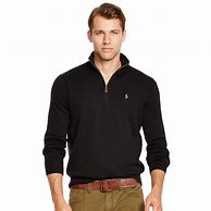 Image result for Black Half Zip Pullover