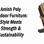 Image result for Amish Made Poly Outdoor Furniture