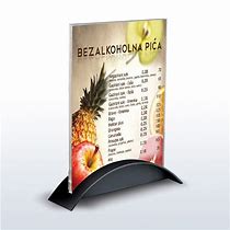 Image result for Acrylic Menu Display Stand