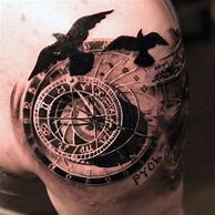Image result for Antique Compass Tattoo